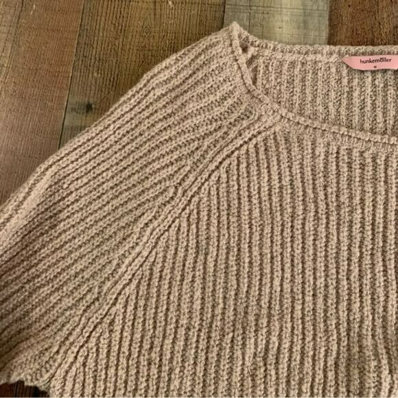 Hunkemoller womens size medium oversized cream and black chunky knit sweater - Picture 8 of 8